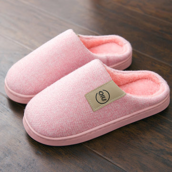 Women Home Slippers Plush Flat Indoor Shoes for Home Shoes