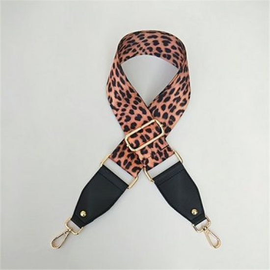 Women Leopard Print Wide Shoulder Strap Adjustable Long Shoulder Strap for Bag Accessories