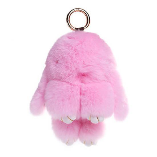 Women Faux Fur Cartoon Design Pom Pom Bag Accessory for Bag Accessories