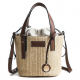 Straw Beach Bag Bucket Bag Handbag Shoulder Bag For Women for Handbags