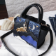 Women Sequins PU Leather Handbag Stitching Crossbody Bag for Handbags