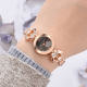 Crystal Love Heart Gift Women Wrist Watch Full Steel Casual Style Quartz Watches for Women Watches