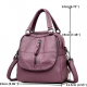 Women High-end Multifunction Soft PU Leather Handbag Double Layer Large Capacity Backpack for Handbags