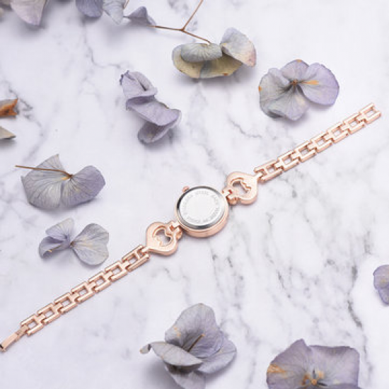 Crystal Love Heart Gift Women Wrist Watch Full Steel Casual Style Quartz Watches for Women Watches