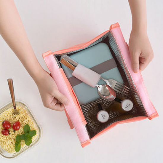 Women Portable Lunch Bag Waterproof Leisure Picnic Lunch Box Storage Bag for Storage Bags