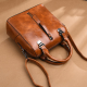 Women Vintage PU Leather Handbag Casual Crossbody Bag for Handbags