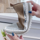 Women Rhinestone Stitching Wearable Slip On Platform Casual Flats for Platform