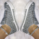 Women Soild Color Sequined Wearable Fashion Casual Shoes for Flat & Loafers