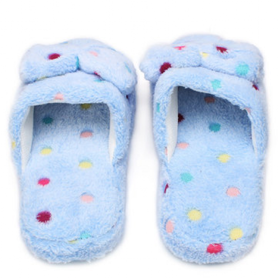 Cute Bowknot Cotton Slippers for Home Shoes