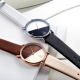 Women Fashion Quartz Watch Leather Band Irregular Clock Double Color Dial Watch for Women Watches