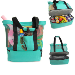 Women Travel Summer Beach Mesh Shoulder Bag for Luggage&Travel Bags