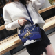 Women Sequins PU Leather Handbag Stitching Crossbody Bag for Handbags