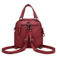 Women High-end Multifunction Soft PU Leather Handbag Double Layer Large Capacity Backpack for Handbags
