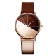 Women Fashion Quartz Watch Leather Band Irregular Clock Double Color Dial Watch for Women Watches